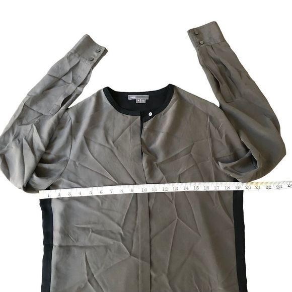 Vince Gray and Black Tunic Top - Picture 6 of 11